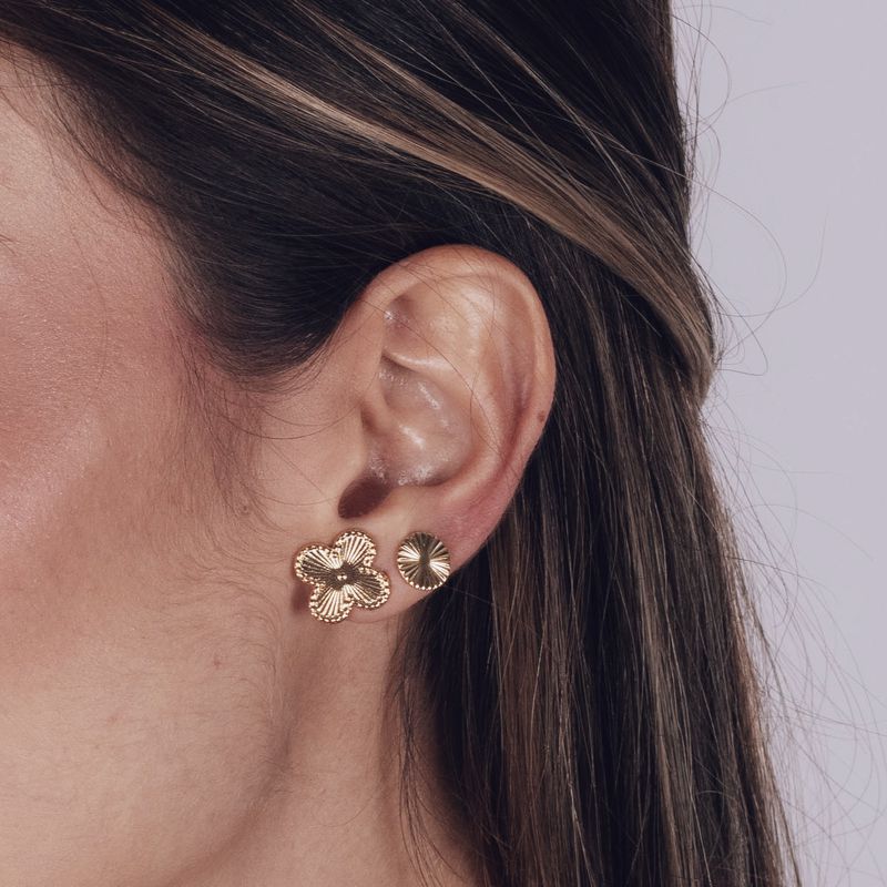 Brinco Turim- banho ouro 18k