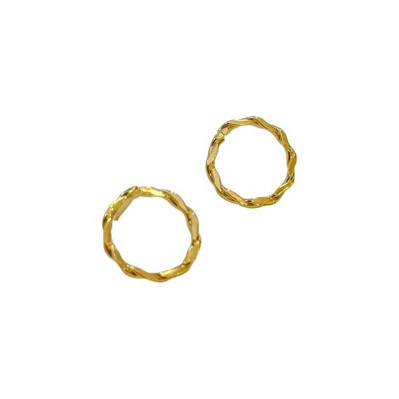 Brinco Basic- banho ouro 18k