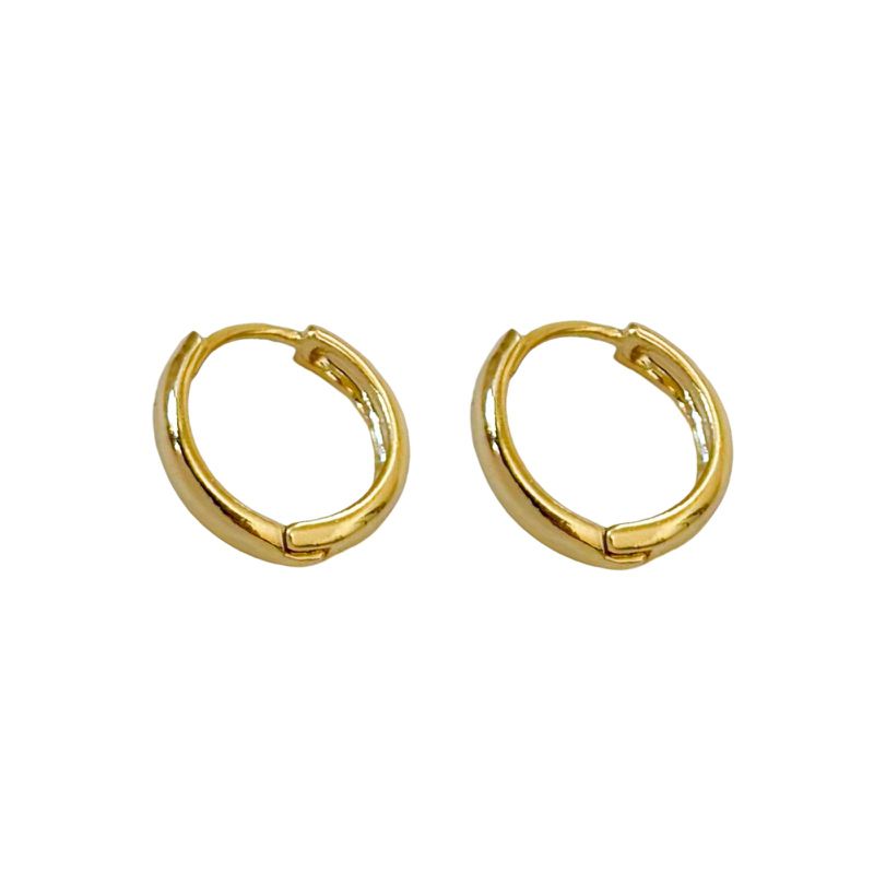 Argola Bia- banho ouro 18k