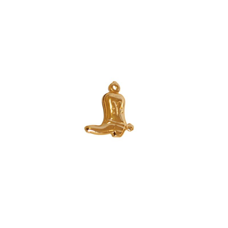 Charm Bota- banho ouro 18k