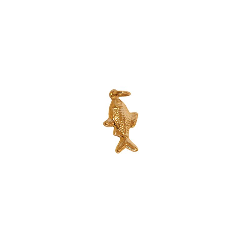 Charm Peixe- banho ouro 18k