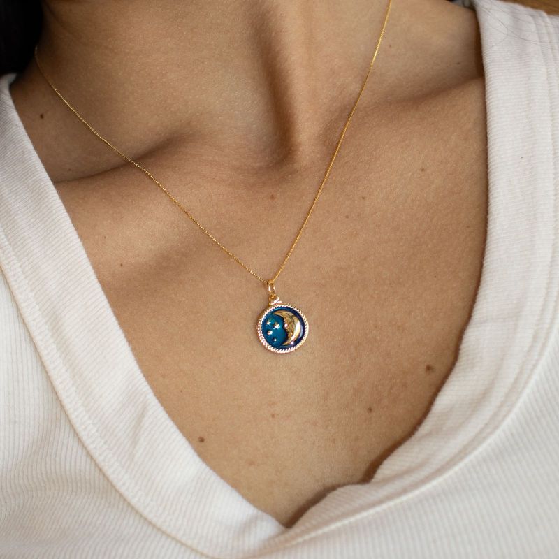 Colar Serena- banho ouro 18k