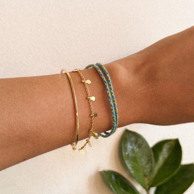 Pulseira Dupla Marie- banho ouro 18k