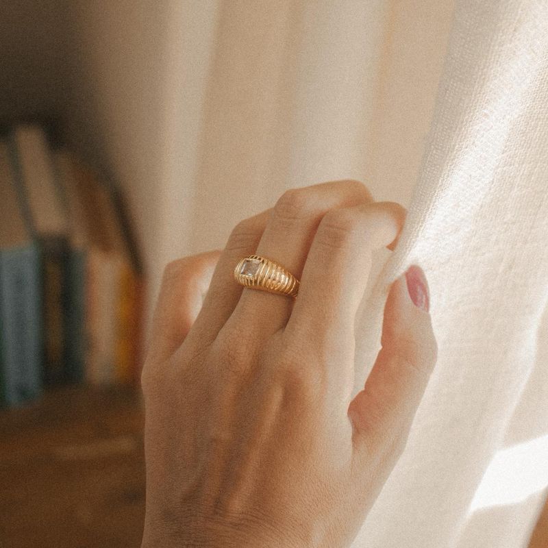 Anel Positano- banho ouro 18k