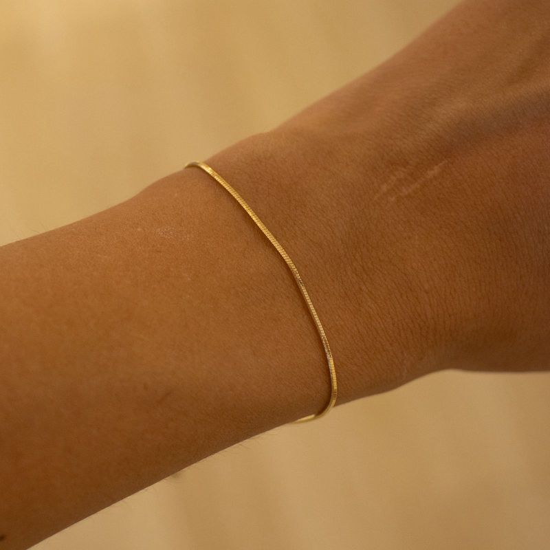 Pulseira Single- banho ouro 18k