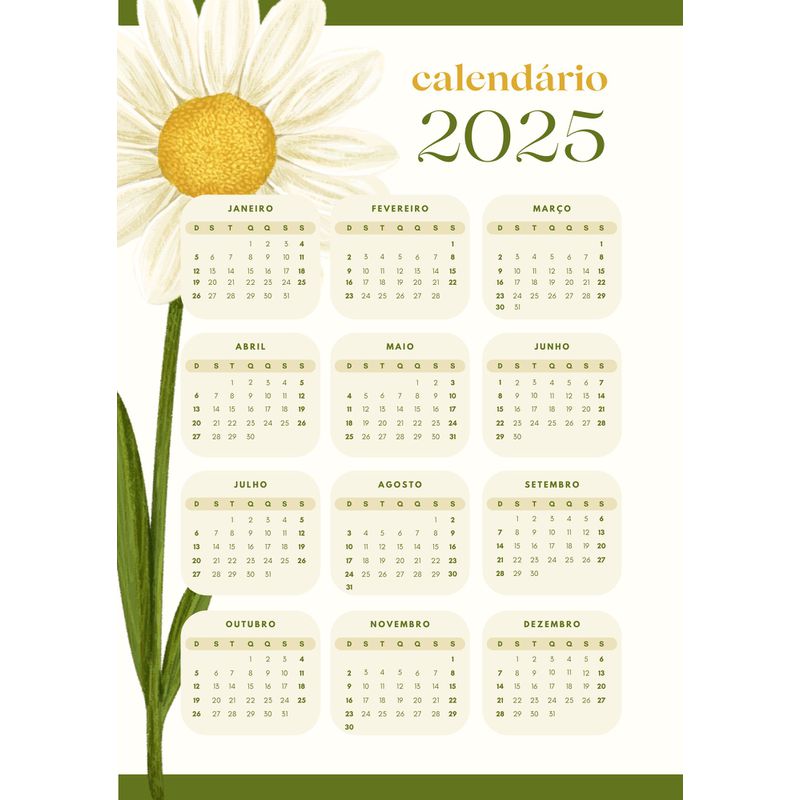 Calendário A3