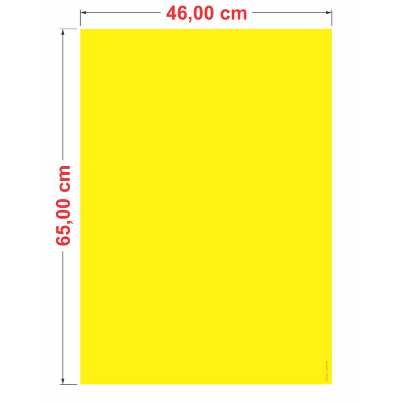 Cartaz Duplex Amarelo 46x65 cm