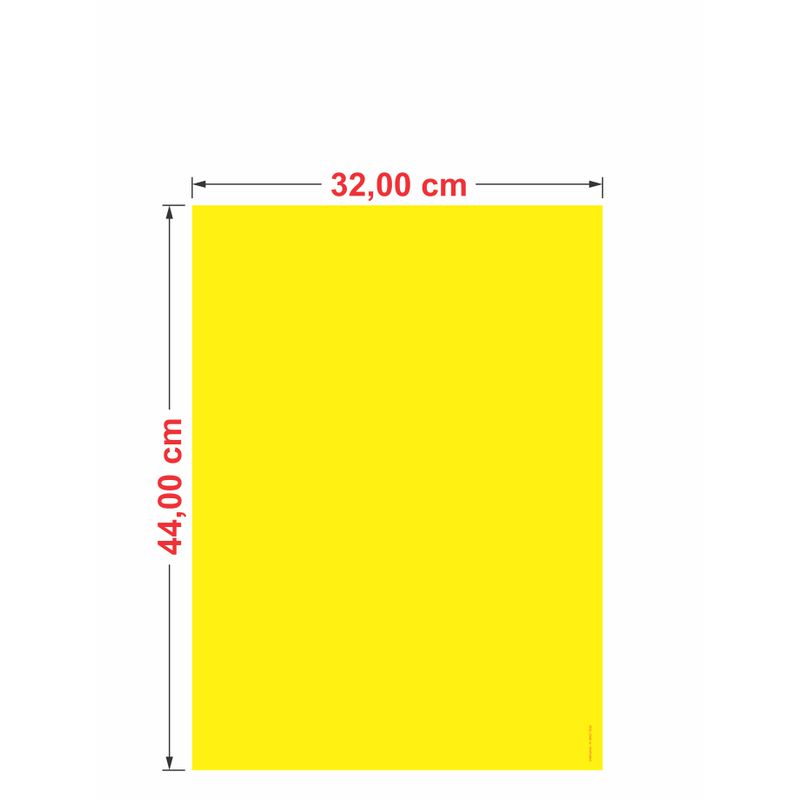 Cartaz Duplex Amarelo 32x44 cm