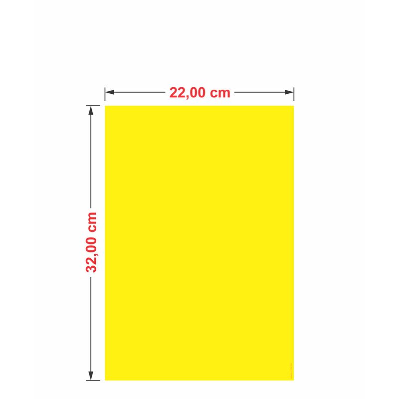 Cartaz Duplex Amarelo 22x32 cm