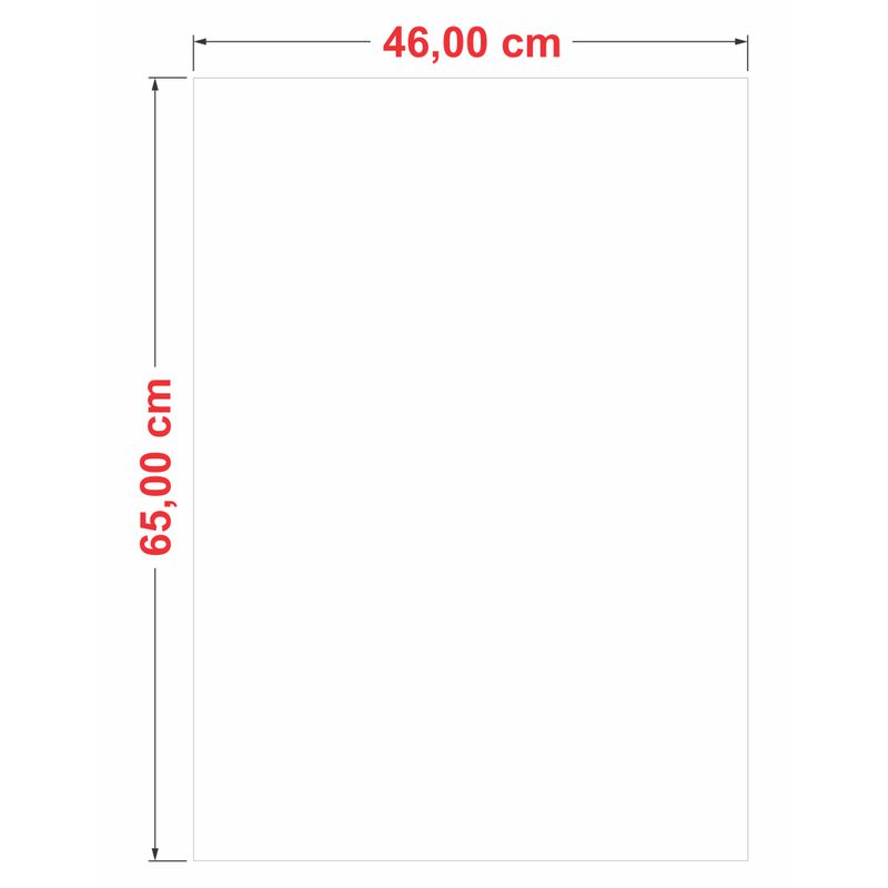 Cartaz Duplex Branco 46x44 cm
