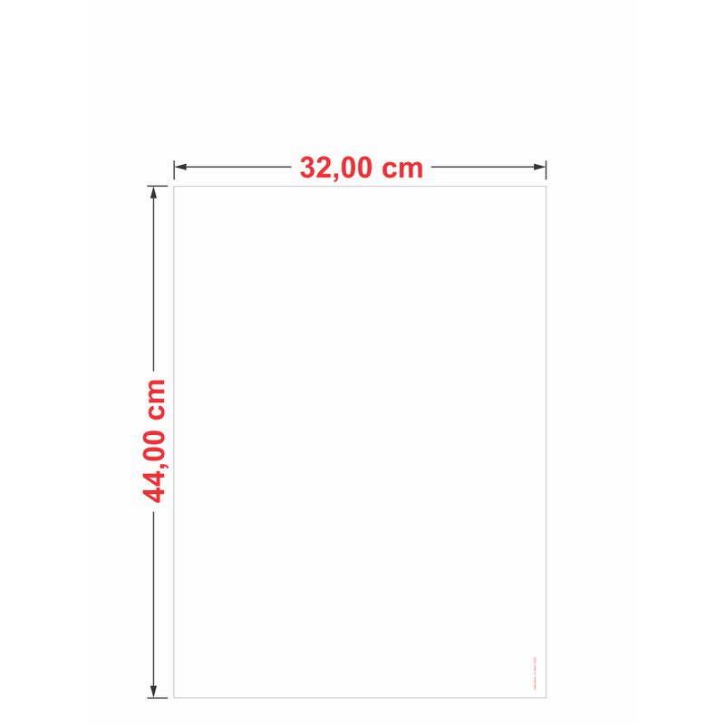 Cartaz Duplex Branco 32x44 cm