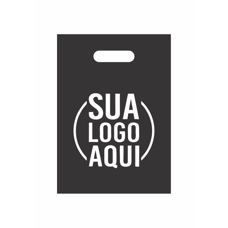 Sacola plástica preta