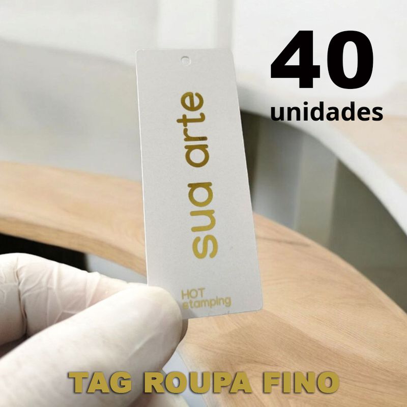 TAGS PARA ROUPAS HOT STAMPING I Frente | Verso