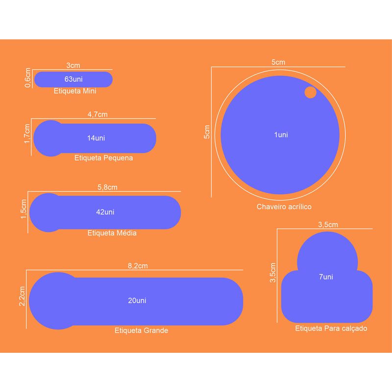 kit etiqueta com foto