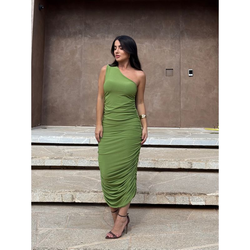 VESTIDO RAFA VERDE PISTACHE