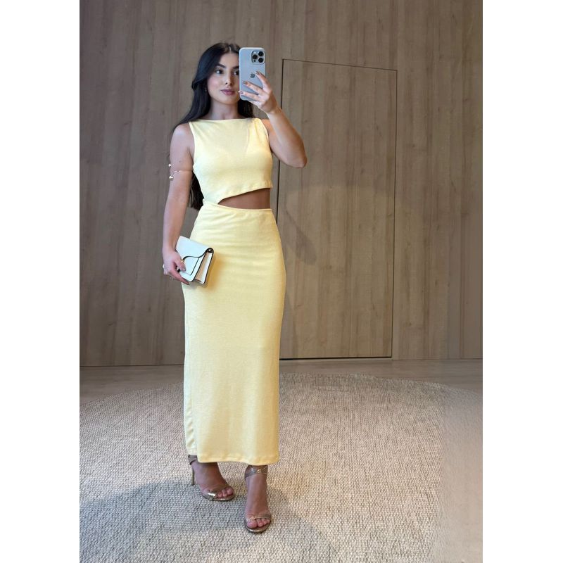 VESTIDO EGITO AMARELO