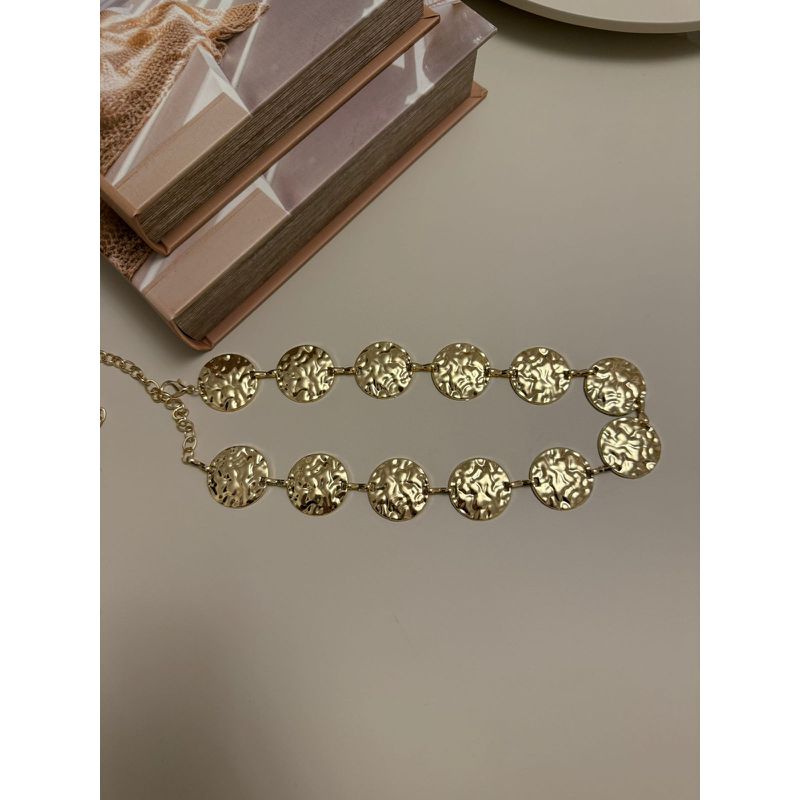 CINTO CORRENTE MARTELADA DOURADO