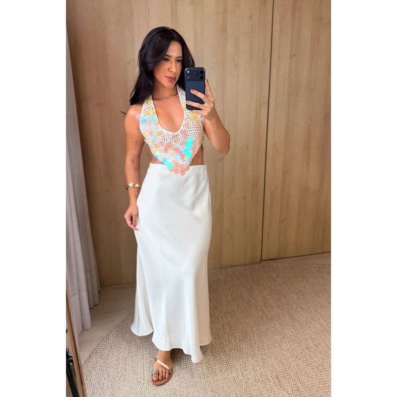 SAIA ACETINADA OFF WHITE