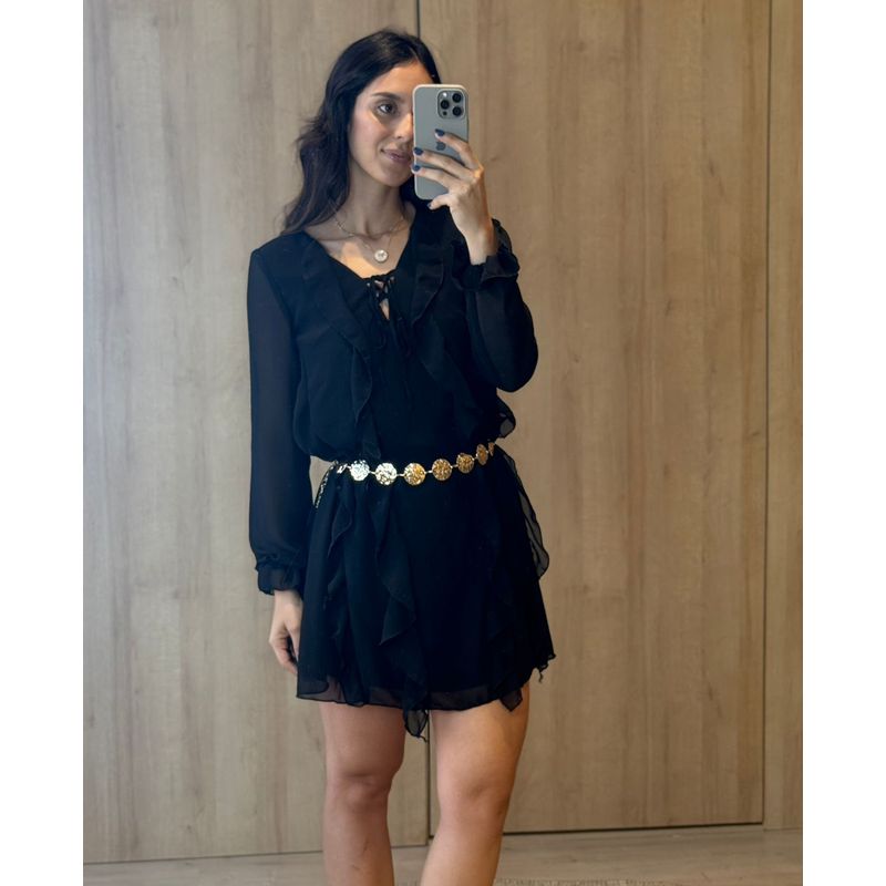 VESTIDO MELISSA PRETO