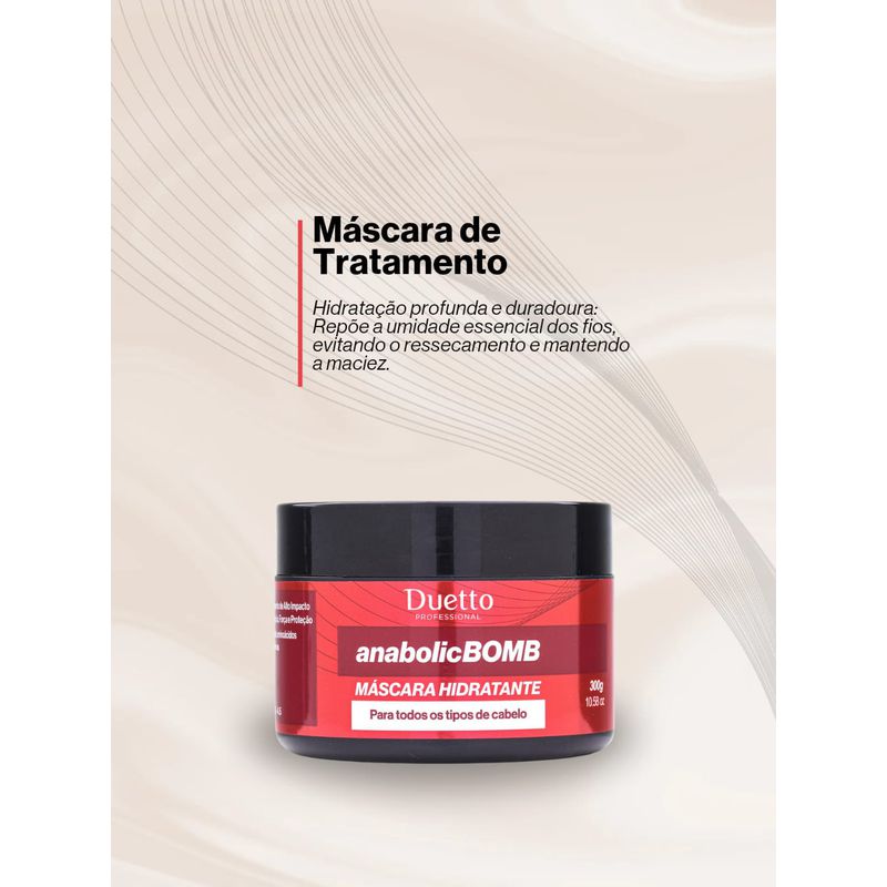 Máscara Hidratante Anabolic Bomb Duetto professional 280g