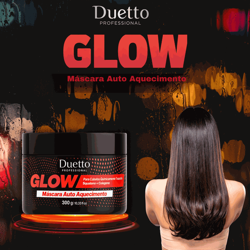 Máscara Glow Auto Aquecimento Duetto Professional 300g