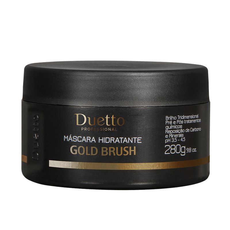 Máscara Hidratante Gold Brush Duetto 280g