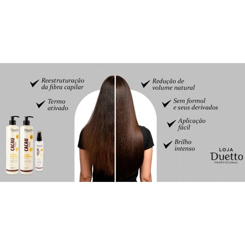 Kit Redução de volume Cacau Treat Duetto Professional
