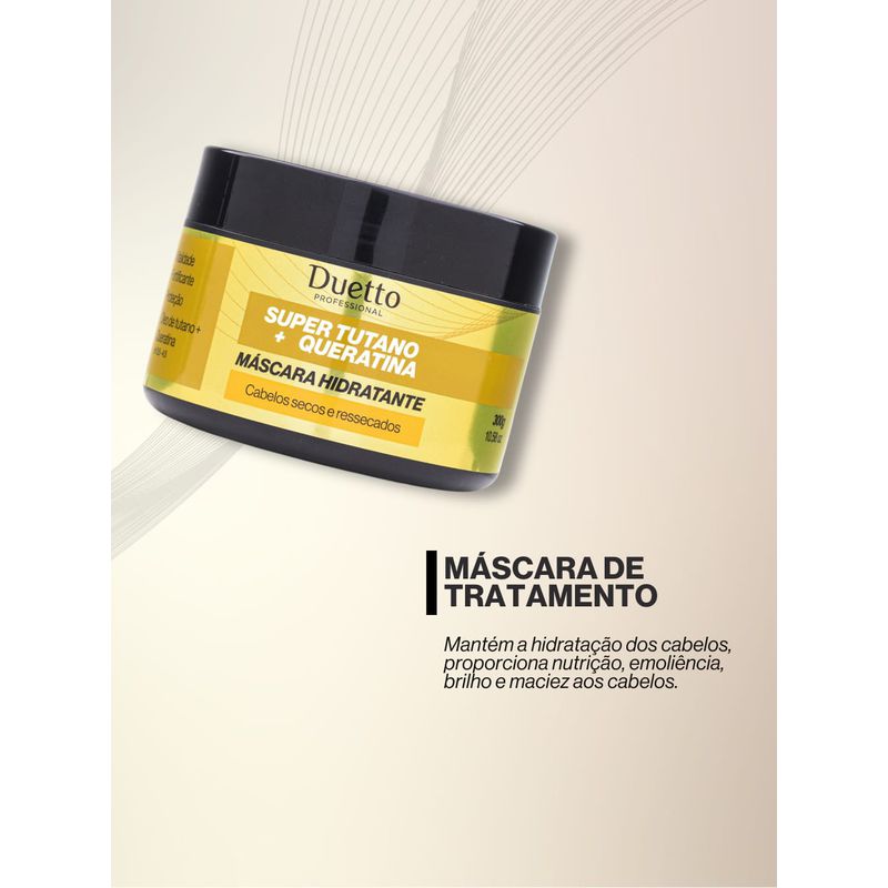 Máscara Hidratante Super Tutano + Queratina Duetto 280g