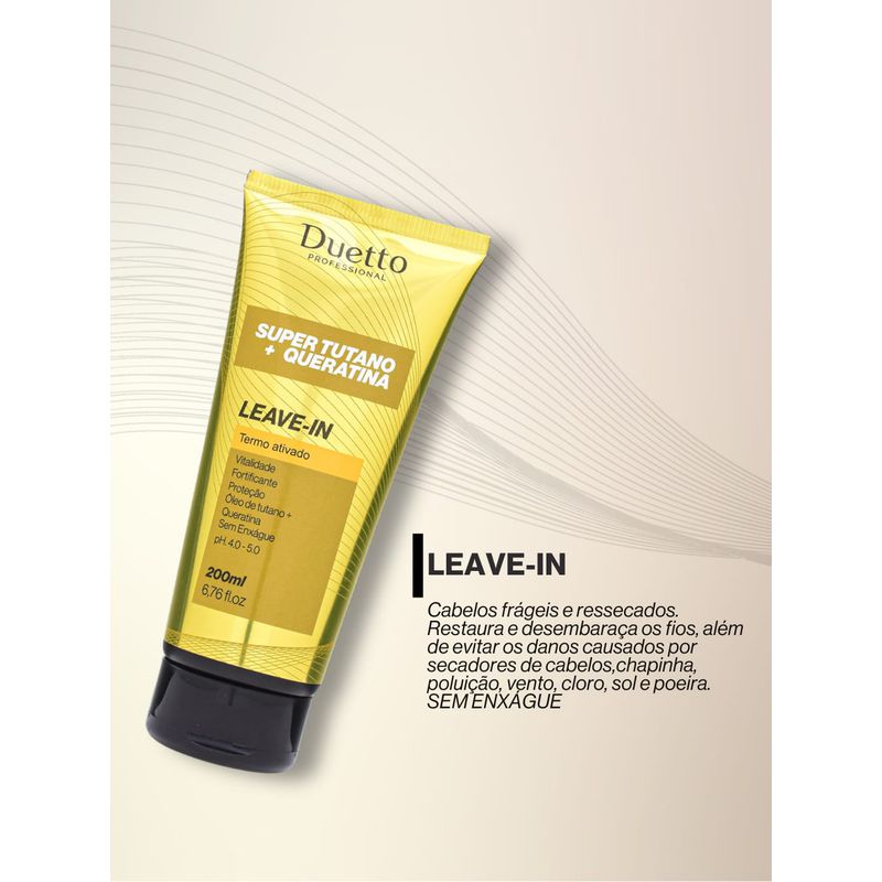 Leave-in Super Tutano + Queratina Duetto 200ml