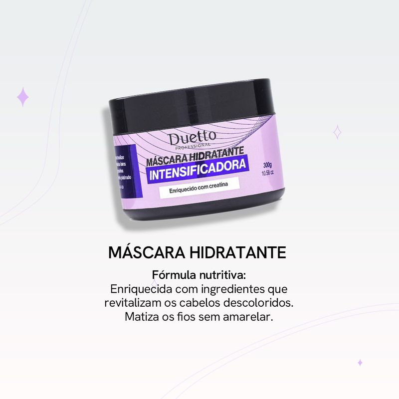 Máscara Hidratante Intensificador Cabelos Loiros E Grisalhos Duetto 280g
