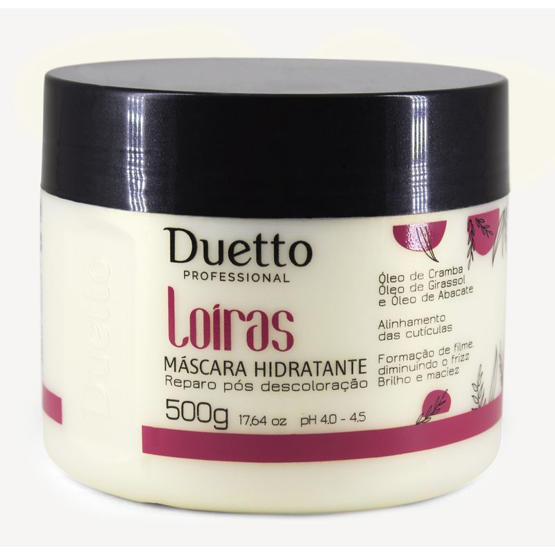 Máscara Hidratante Loiras Duetto Professional 500g