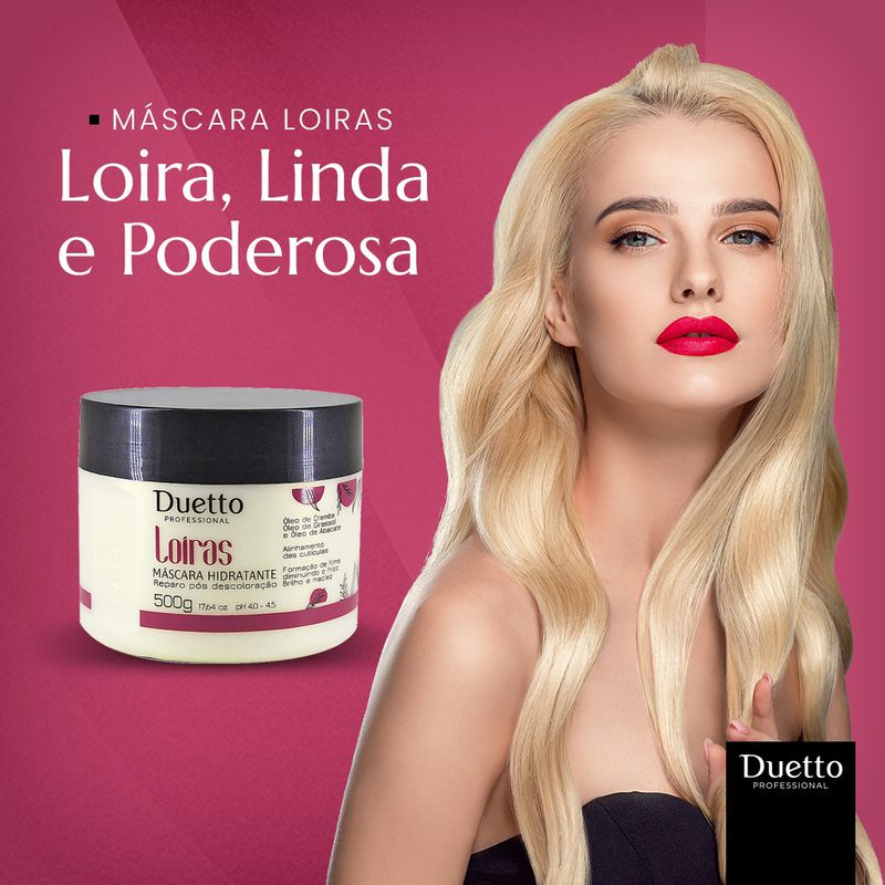 Máscara Hidratante Loiras Duetto Professional 500g