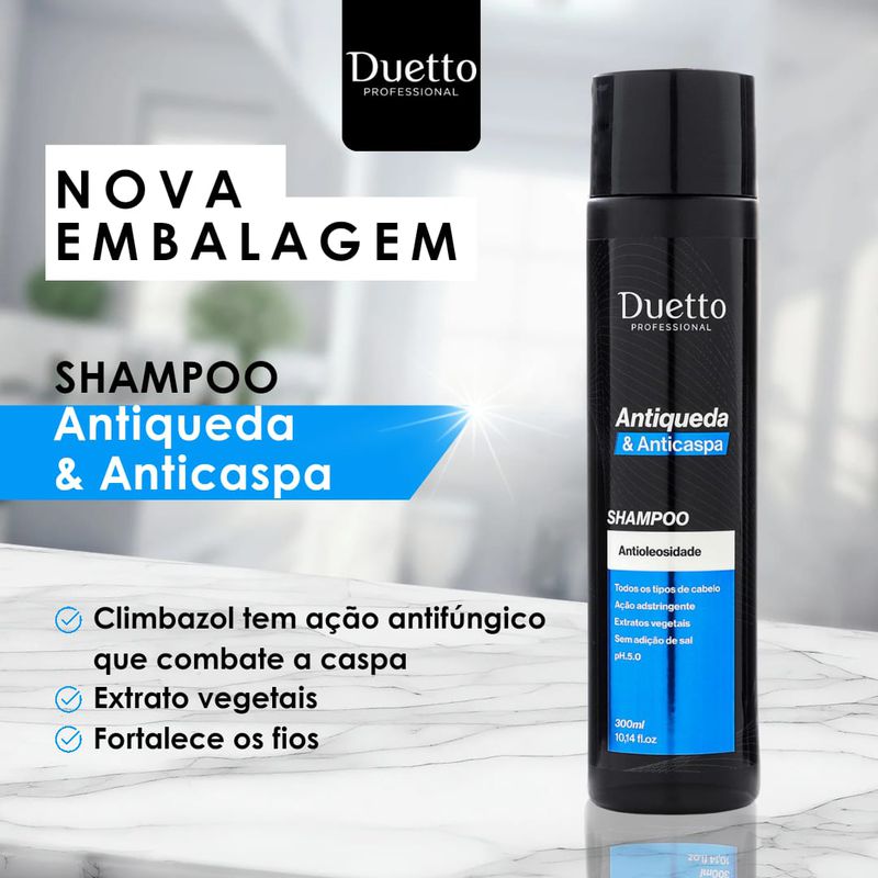 Shampoo Anticaspa e Antiqueda Duetto 300ml