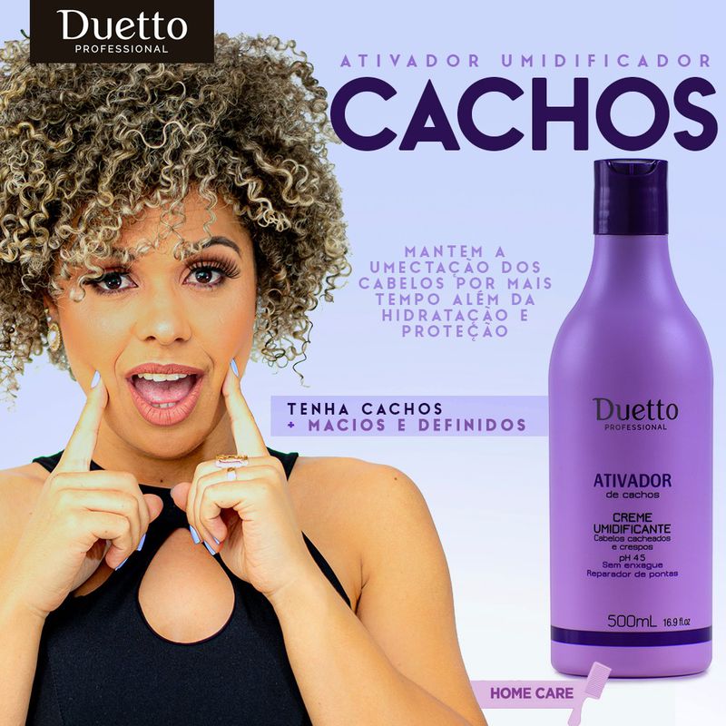 Ativador Umidificador de Cachos Duetto 500ml