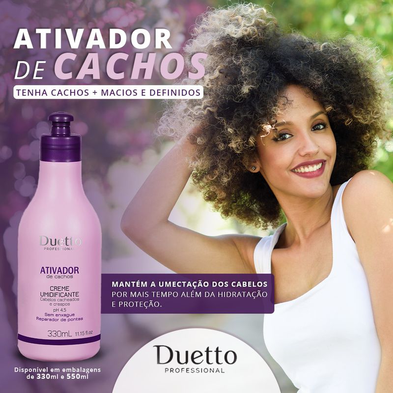 Ativador Umidificador de Cachos Duetto 330ml 