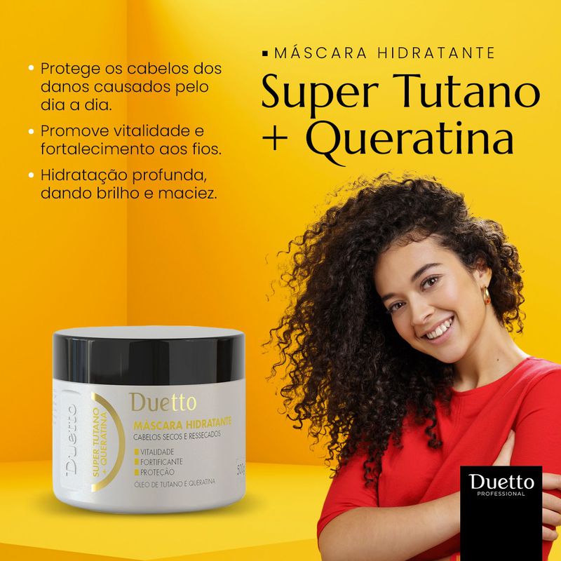 Máscara Hidratante Super Tutano + Queratina Duetto 500g