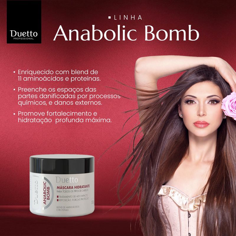 Máscara Hidratante Anabolic Bomb Duetto 500g