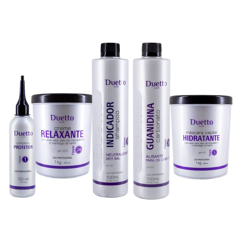 Kit Relaxamento Guanidina Duetto Professional 