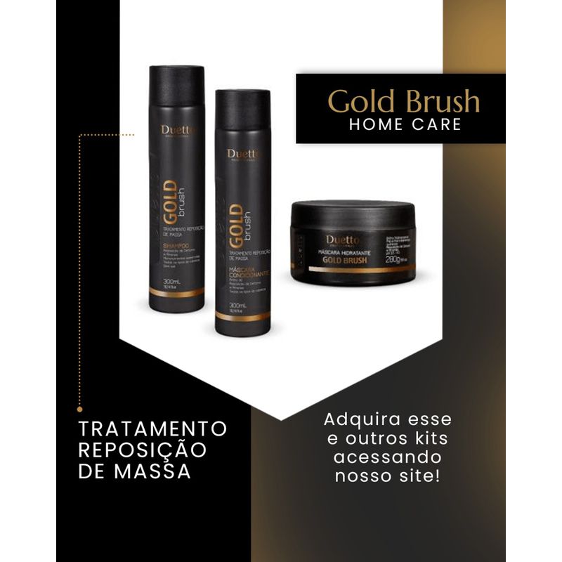 Kit Home Care Gold Brush Duetto