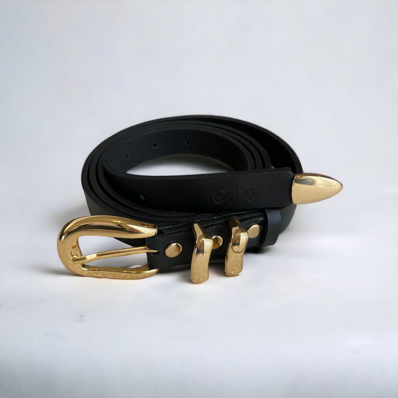 Cinto Anna Couro Legitimo - Preto - 2350001 - LOJAELLE