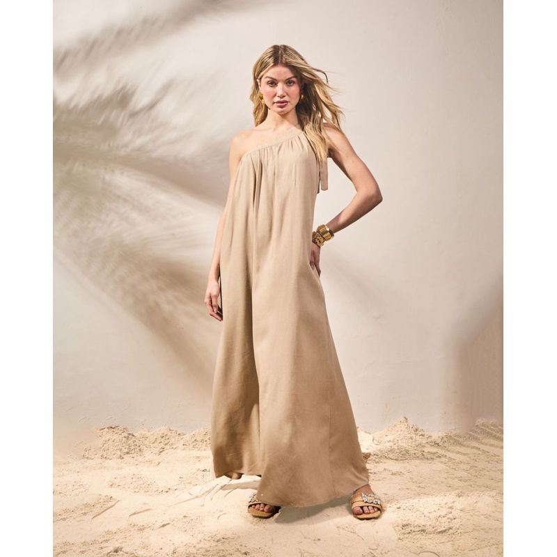 Vestido Flora - Caqui - 5800001 - LOJAELLE