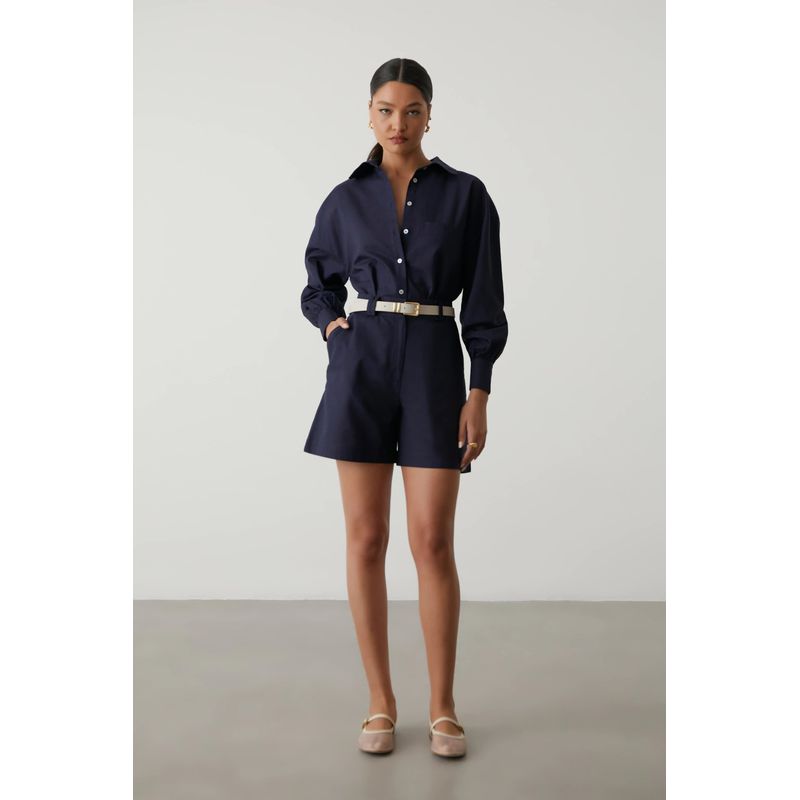 Bermuda Luciana - Marinho - 5690001 - LOJAELLE