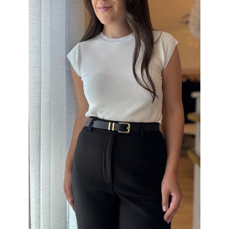 Blusa Tricot Luiza - Branco - 0007570007 - LOJAELLE