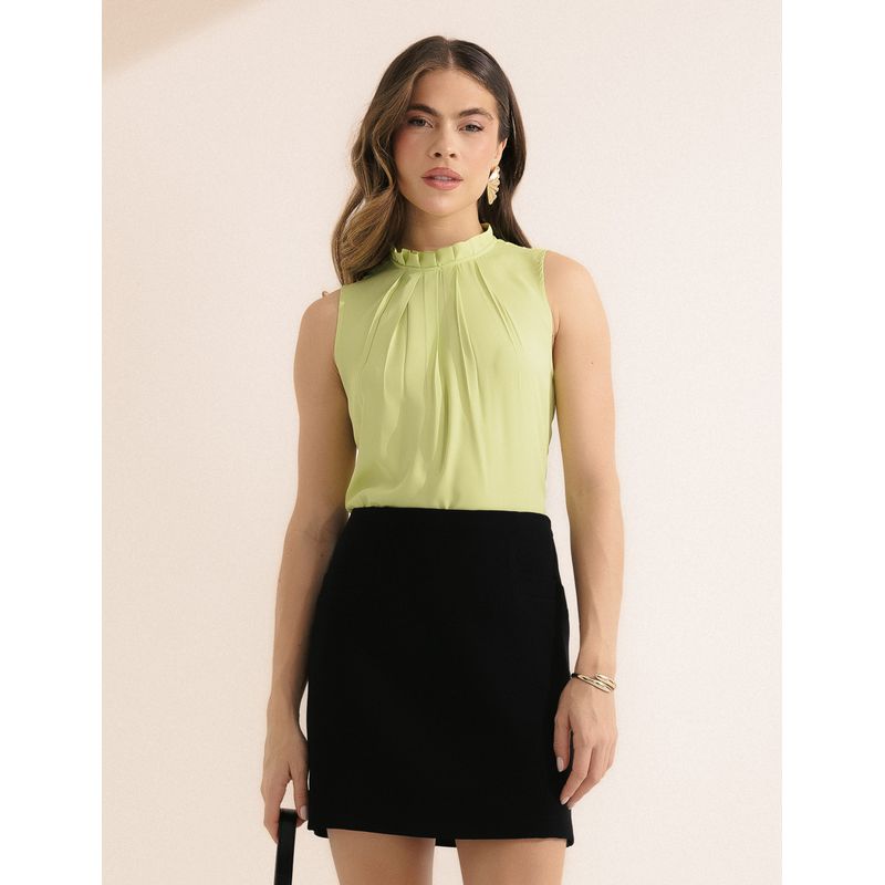 Mini Saia Alfaiataria - Preto - 4870001 - LOJAELLE