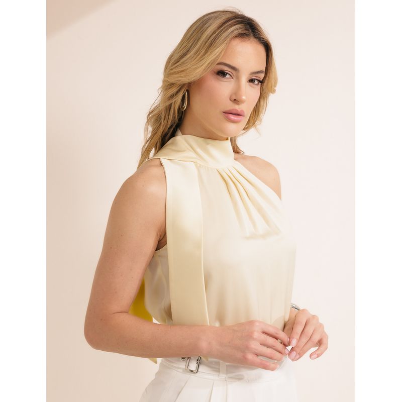 Blusa Santin - Amarelo Manteiga - 240842266/1 - LOJAELLE