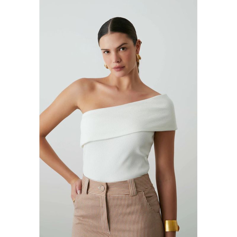Blusa Lila - Off white - 0006170005 - LOJAELLE