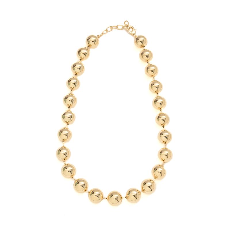 Colar Bolas com Banho em Ouro 18k - 4450001 - LOJAELLE