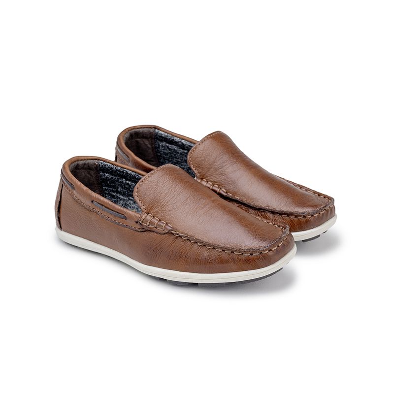Mocassim Niteroi Infantil de Couro - Brown/Café