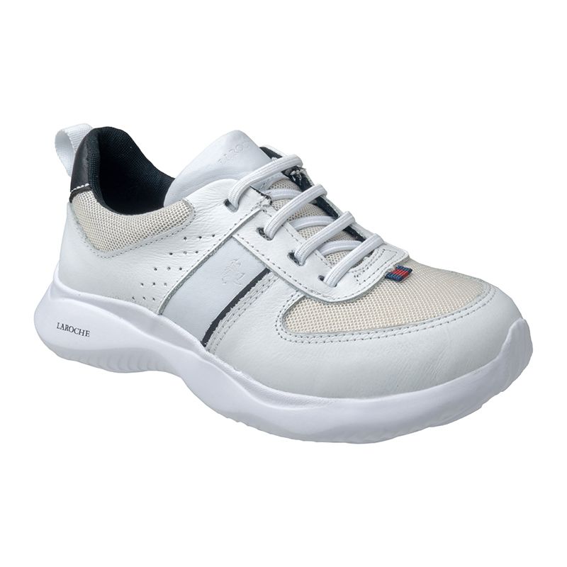 Tenis Infantil Ultra Light em Couro - Off White E L