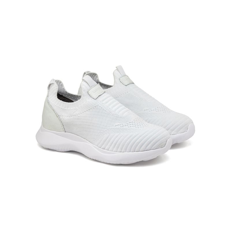 Tenis Infantil Laroche Ultra Light Knit - Branco E L